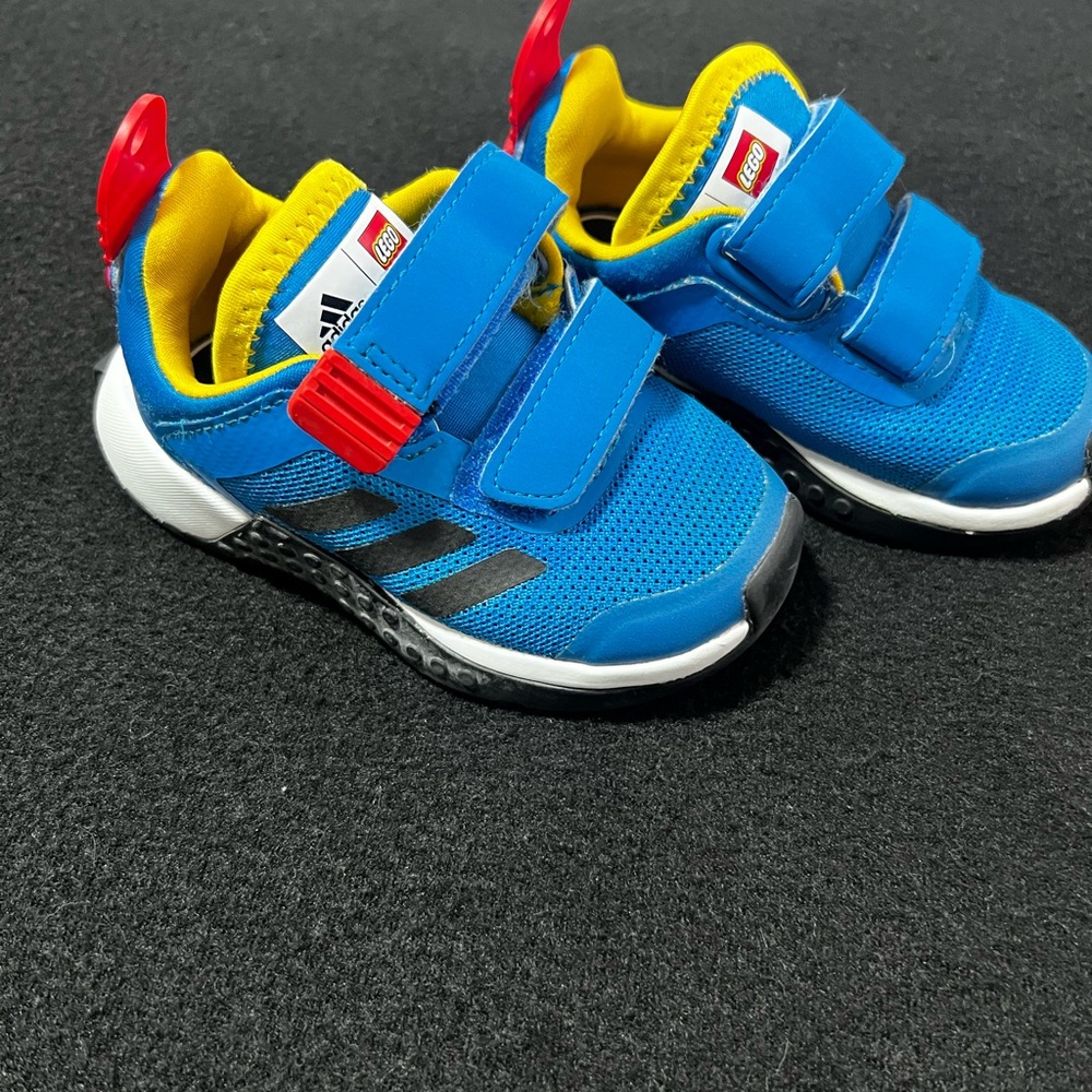 Adidas Blue and Red Velcro Sneakers
